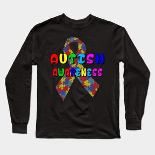 World Autism Awareness Ribbon Long Sleeve T-Shirt